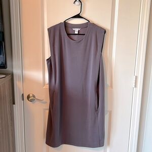 Athleta Sleeveless Shift Dress in Dusty Mauve